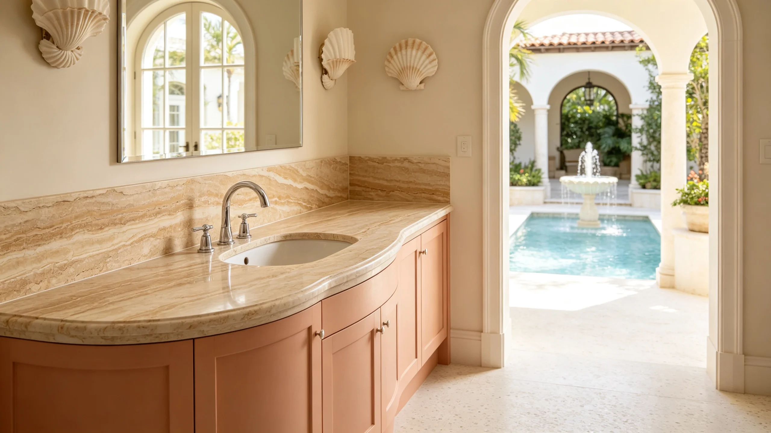 Daino Reale Marble Wash Station