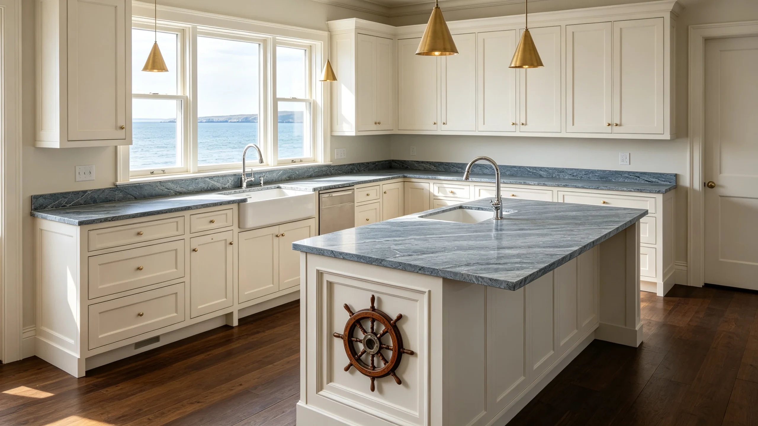Dover Blue Honed Stone Basyx Marble Kitchen Countertop