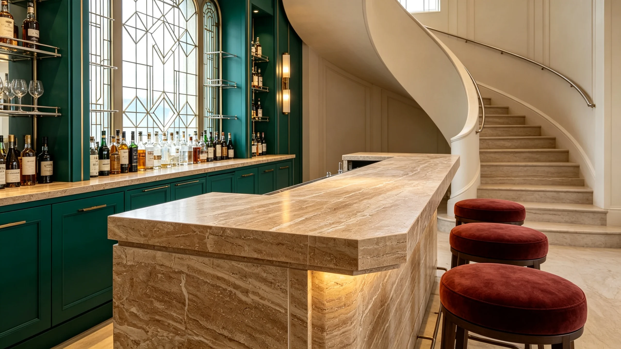 Gloria Venato Zucchi Stones Marble Bar