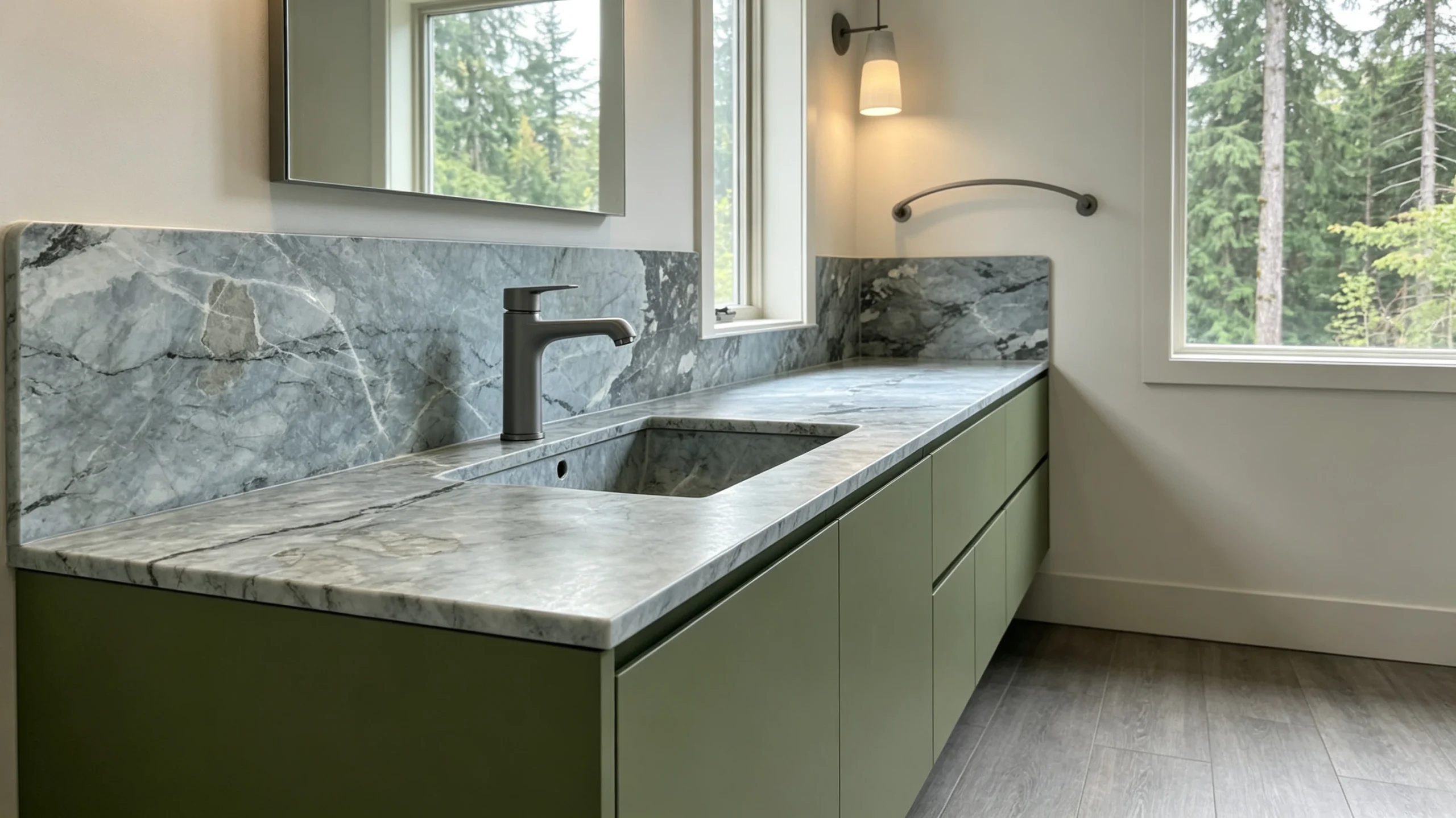 Iceberg Blue Rq Marble Bathroom Backsplash