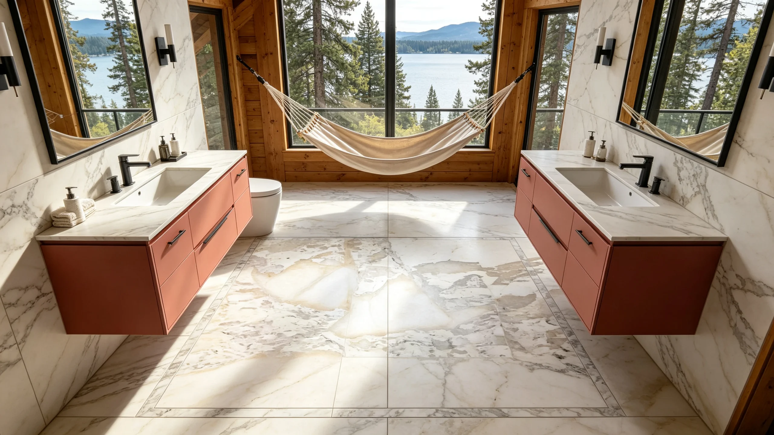 Leopard Rq Marble Bathroom Floor