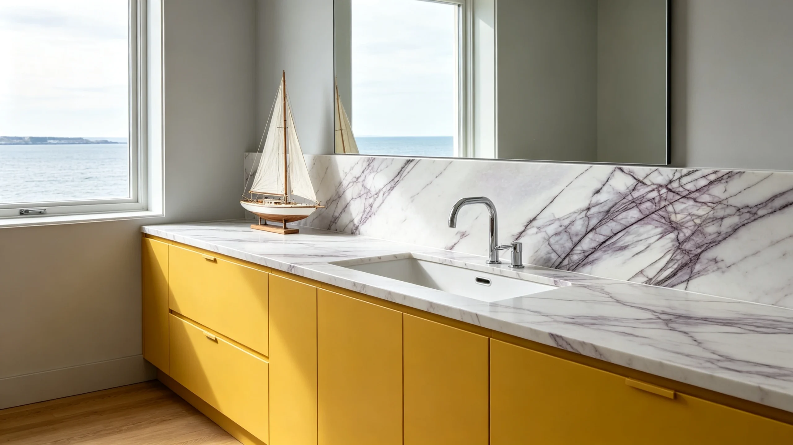 Lilac New York Rq Marble Bathroom Backsplash