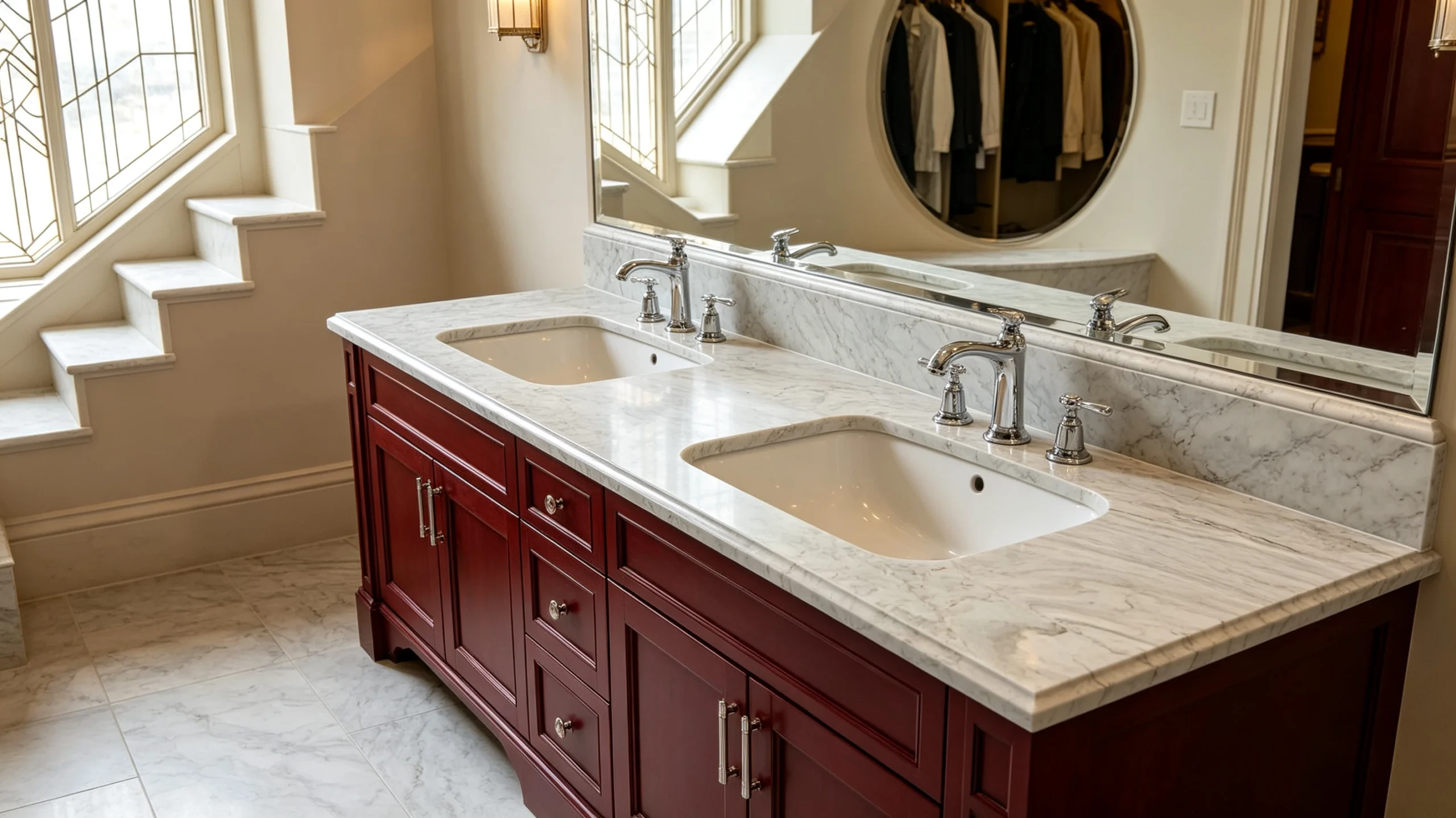 Milano Venato Zucchi Stones Marble Bathroom Vanity