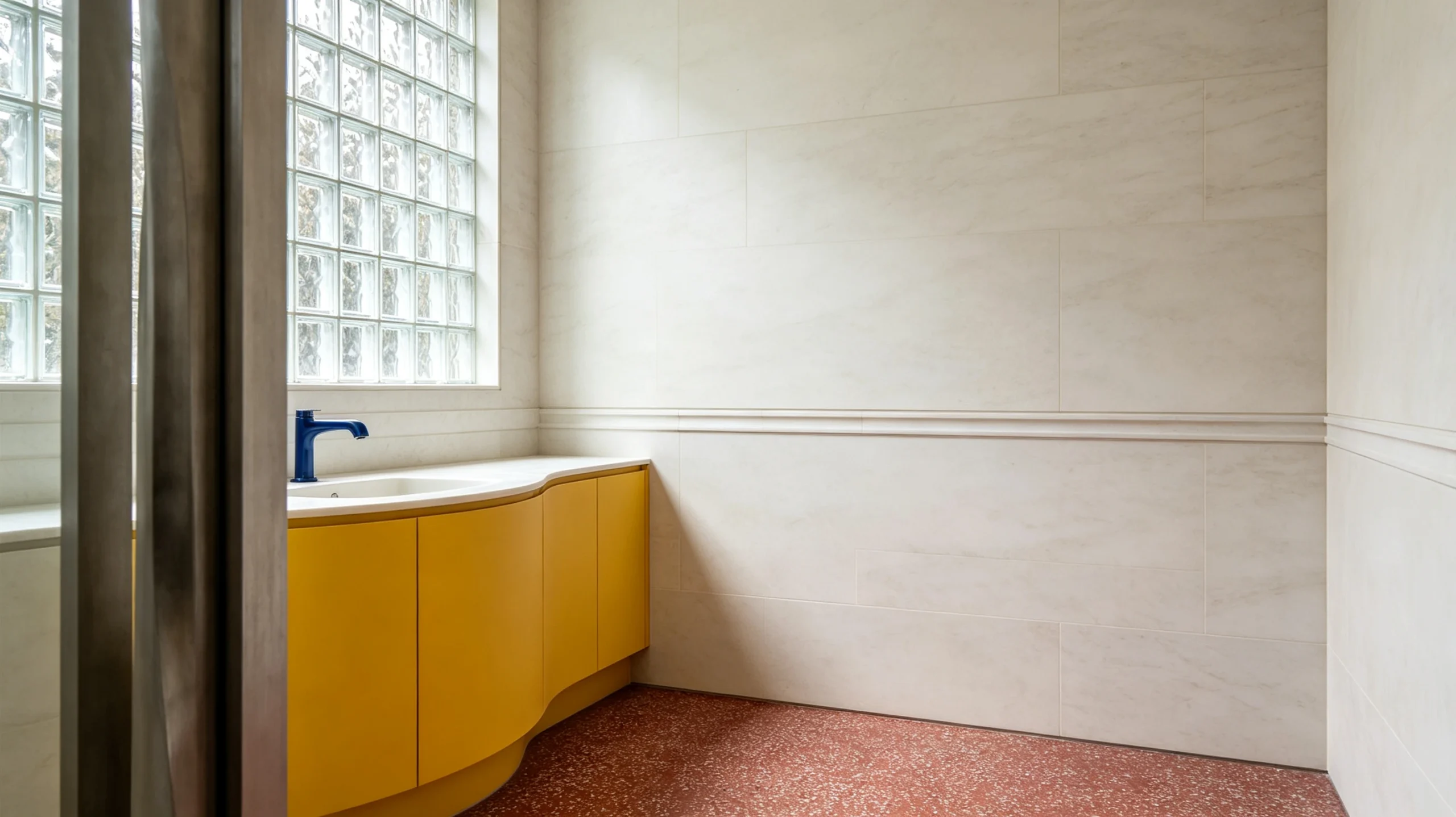 Mountain White Danby Honed Marble Butler Pantry