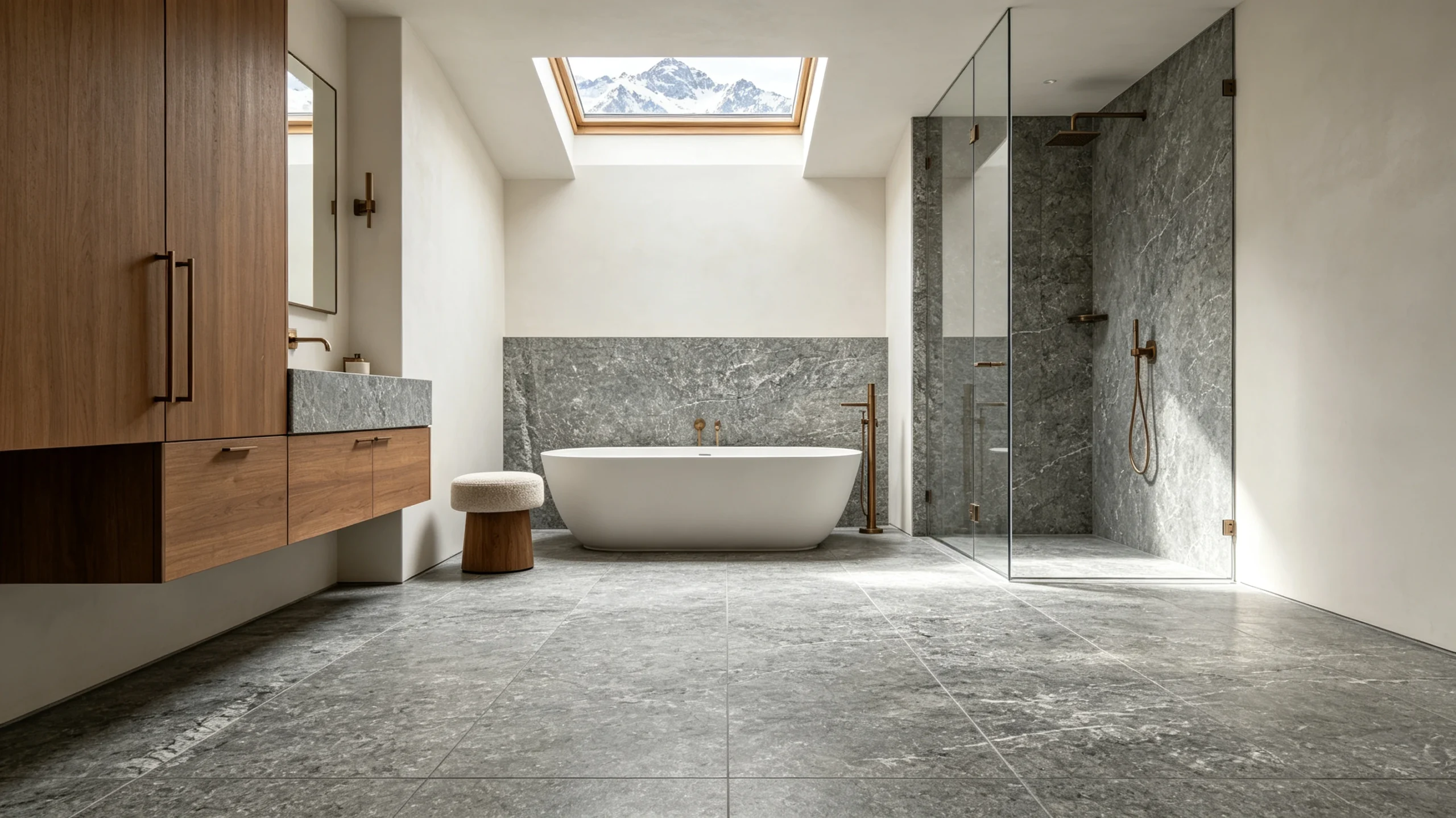 Pebble Grey Rq Marble Bathroom Floor
