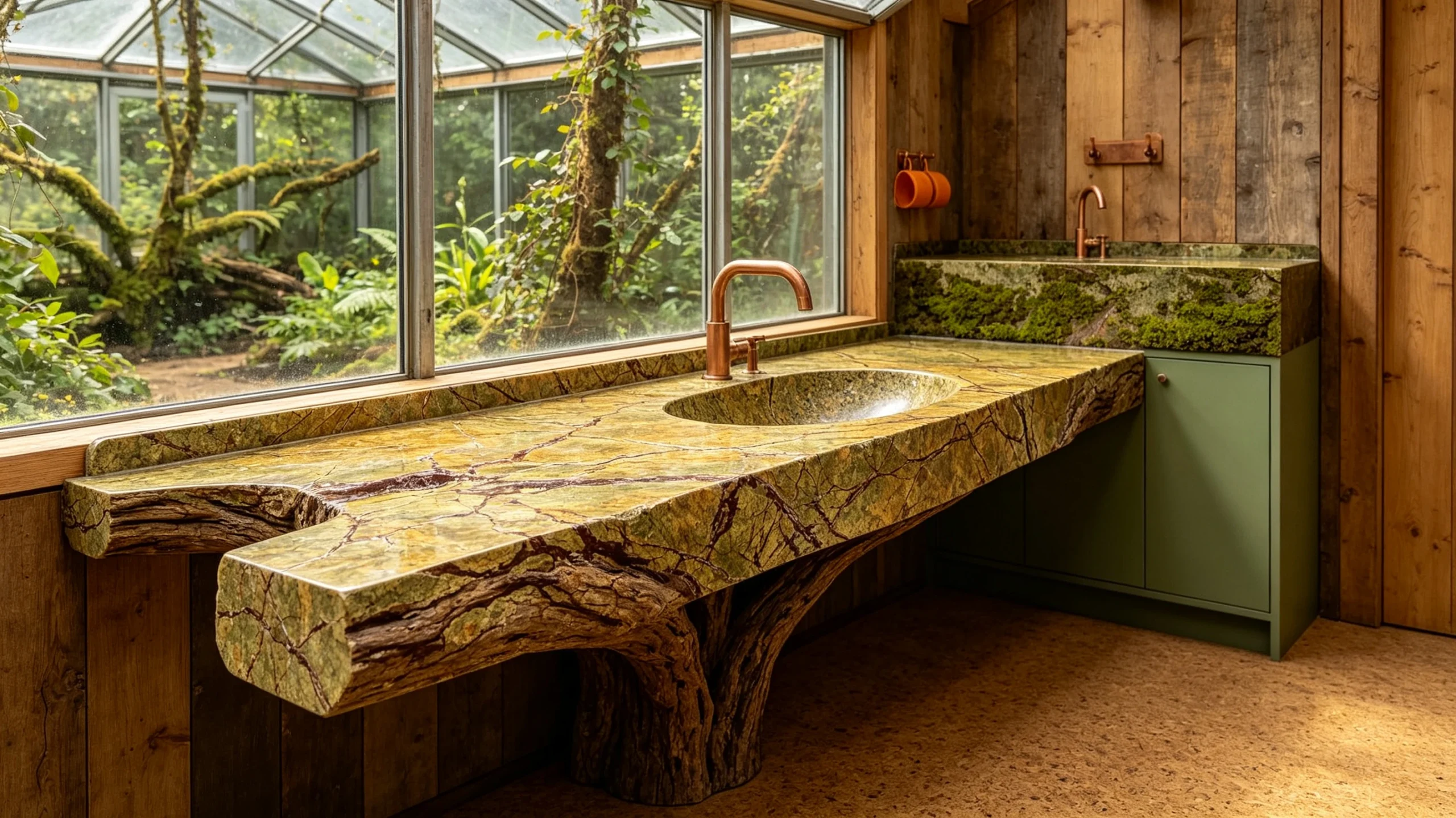 Rain Forest Marble Wash Station