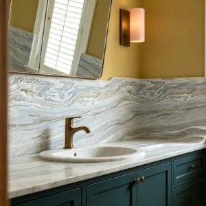 River Blue Rq Marble Bathroom Backsplash