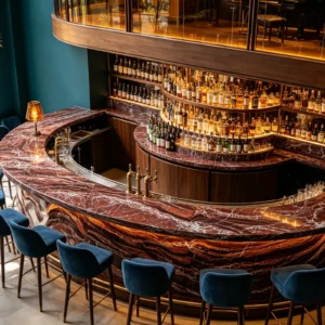 Rosso Levanto Stone Basyx Marble Bar