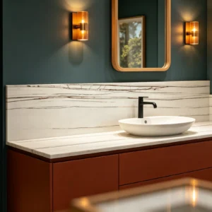 Sahara Blanc Rq Marble Bathroom Backsplash