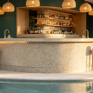 Sea Grass Marble Bar