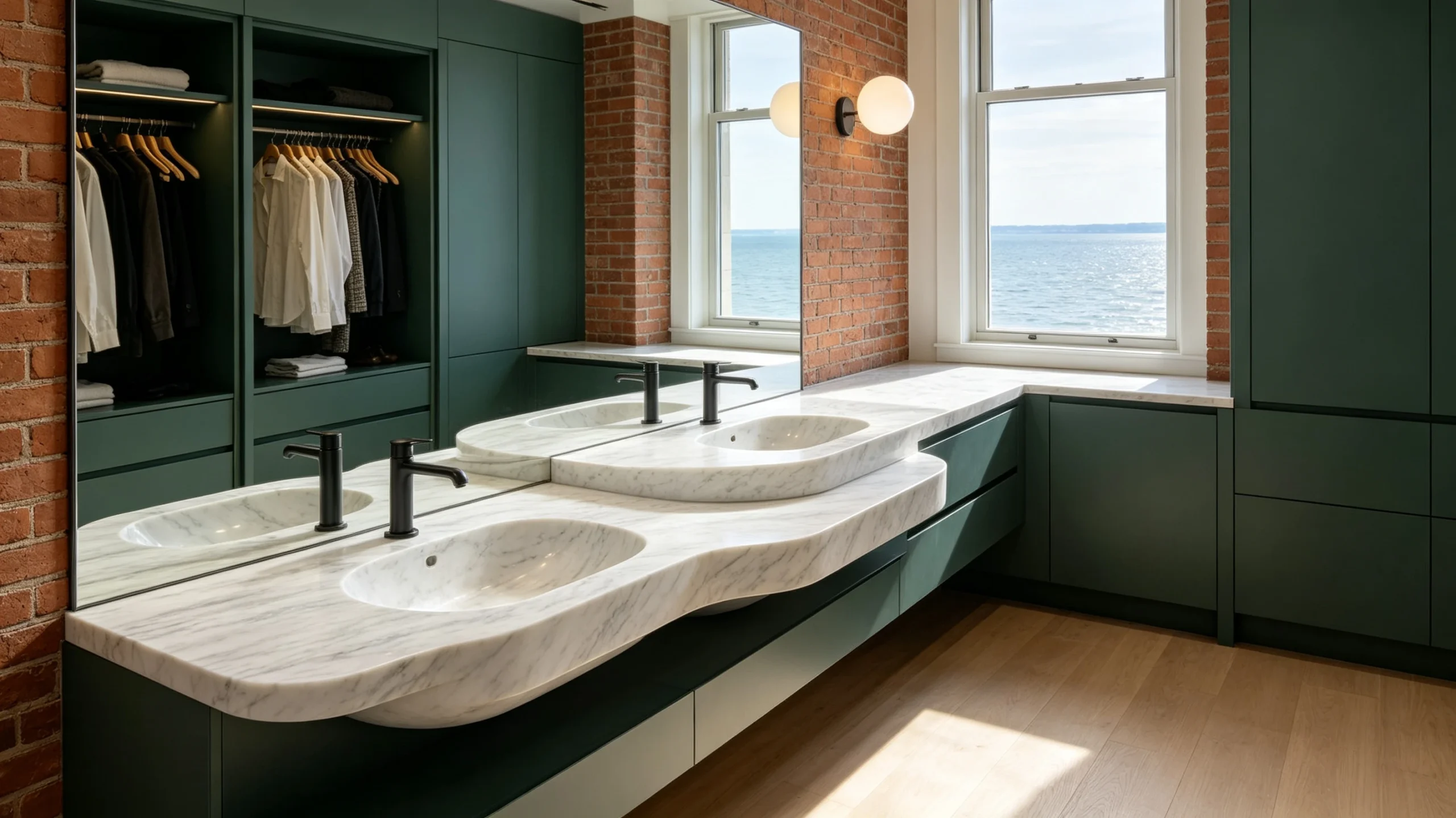 Shadow Storm Zucchi Stones Marble Bathroom Vanity