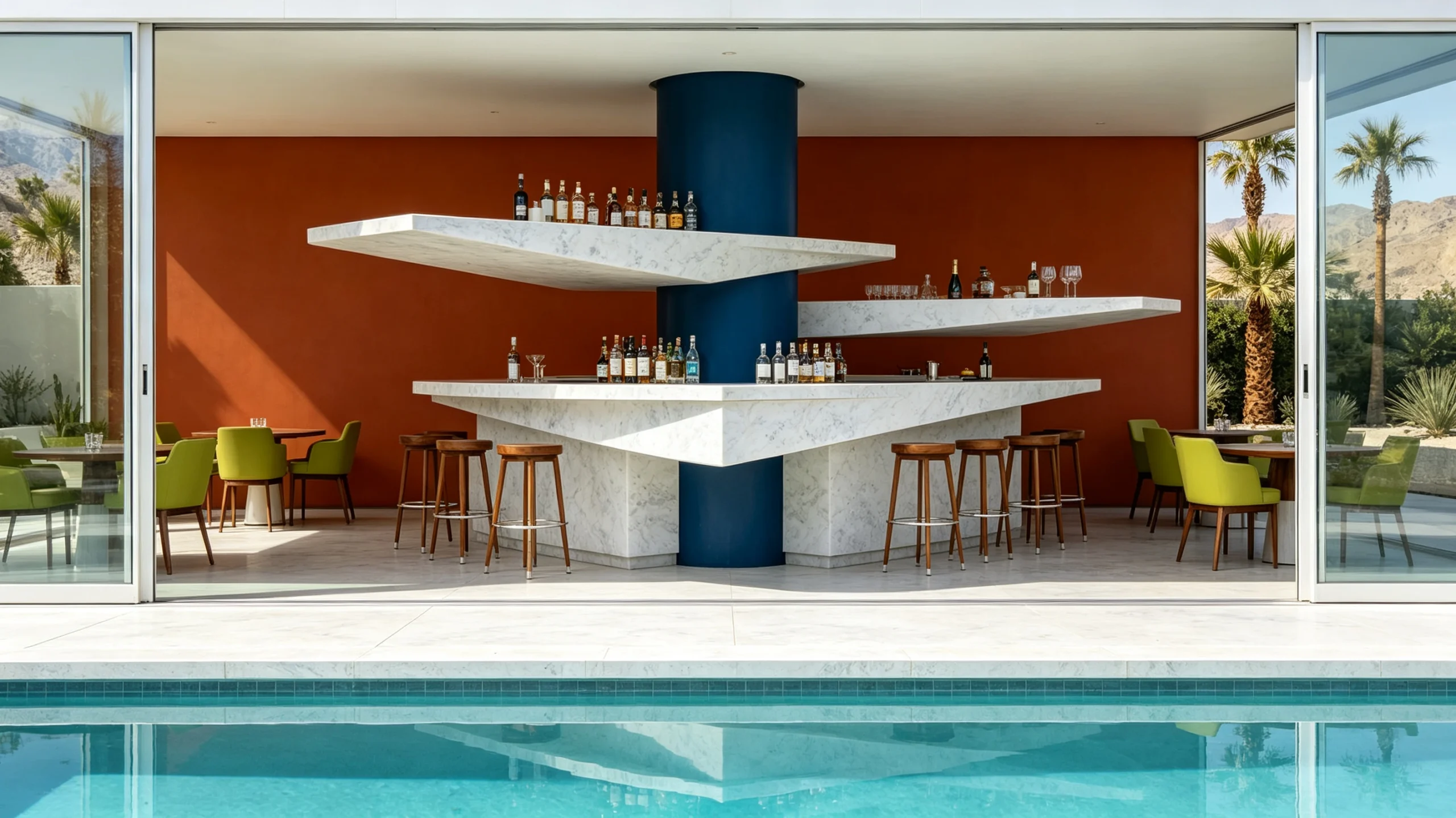 Sky White Stone Basyx Marble Bar