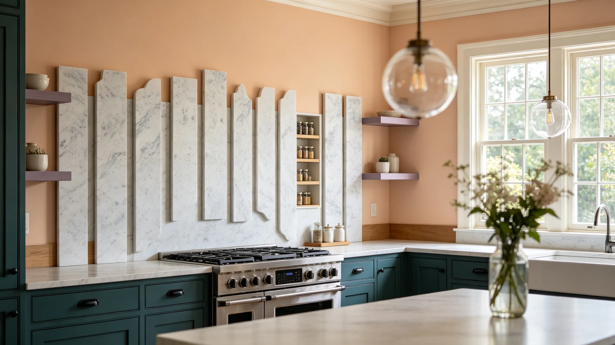 Sky White Stone Basyx Marble Kitchen Backsplash