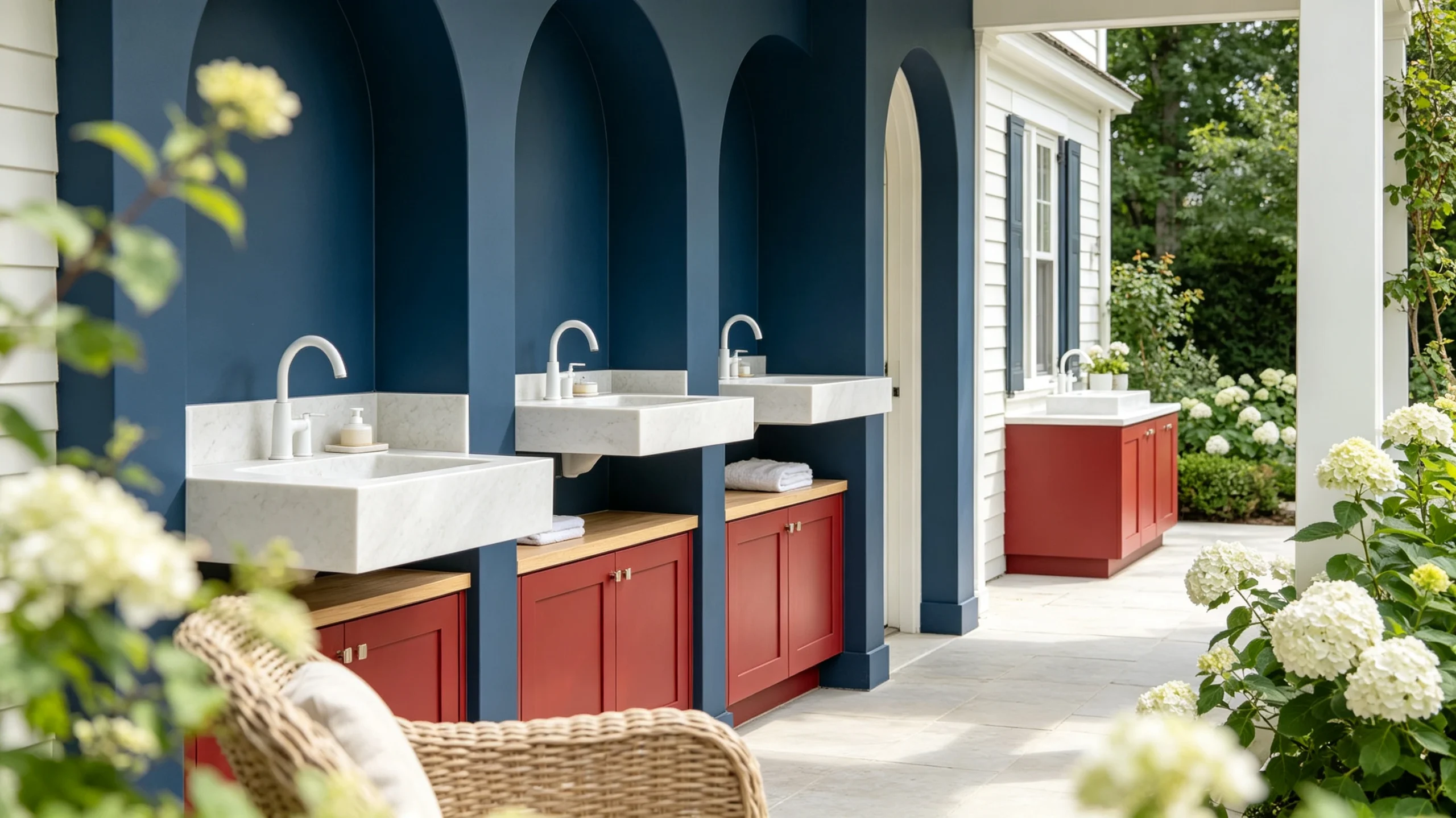 Sparkling Marble Wash Station