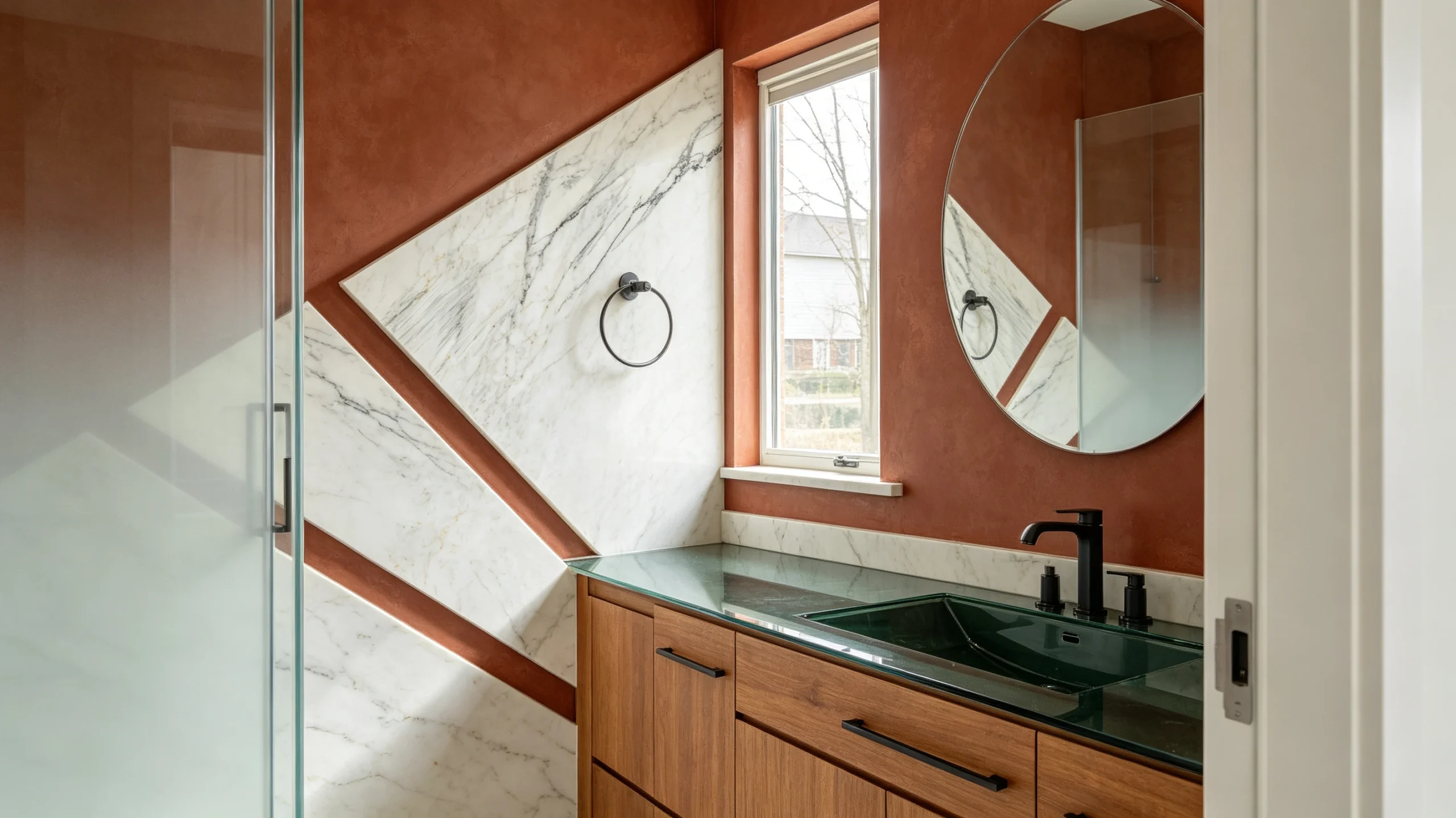 Statuario Antico Rq Marble Bathroom Backsplash