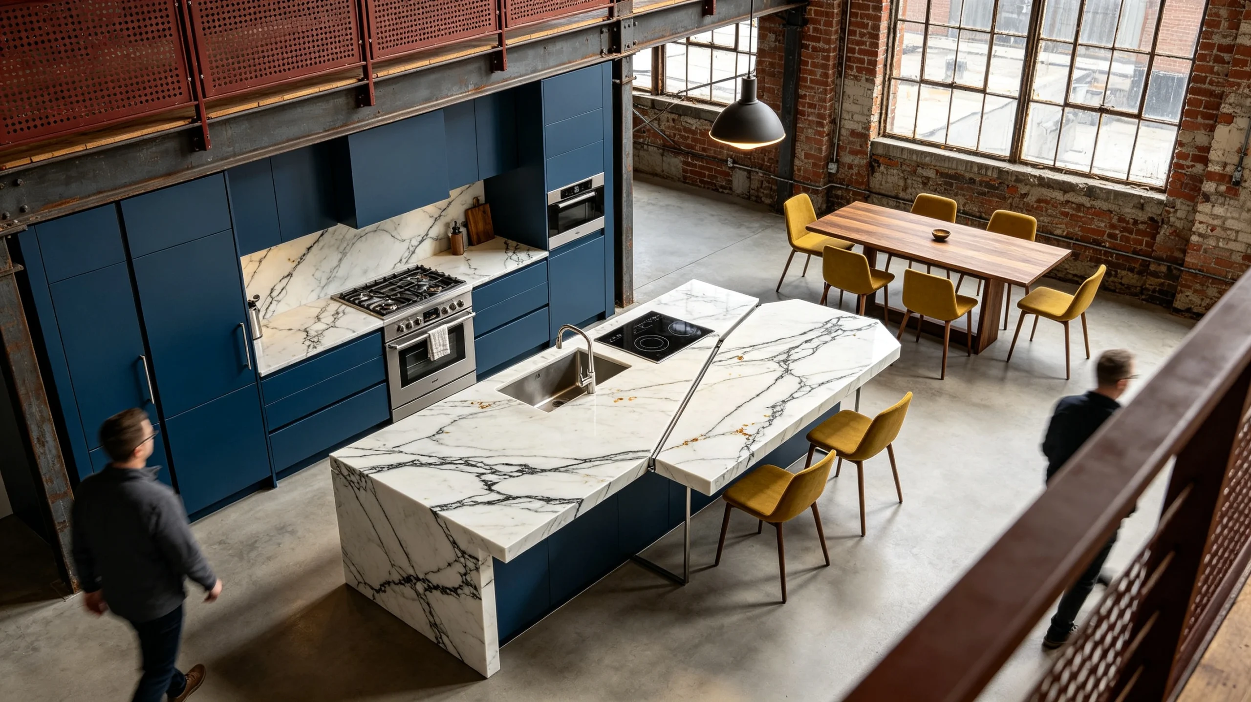 Statuario Antico Rq Marble Kitchen Island