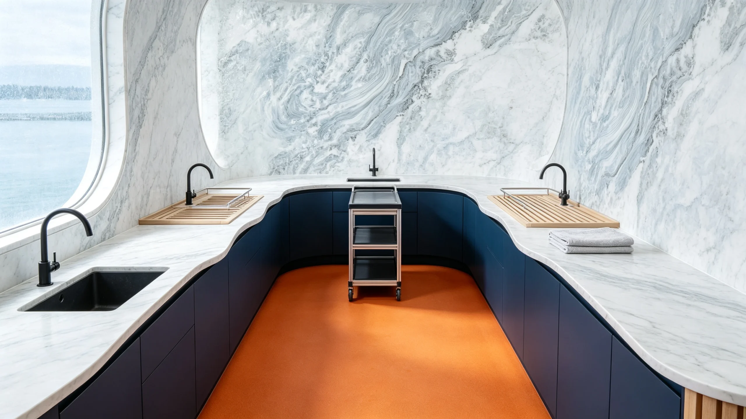Statuario Djanballa Rq Marble Wash Station