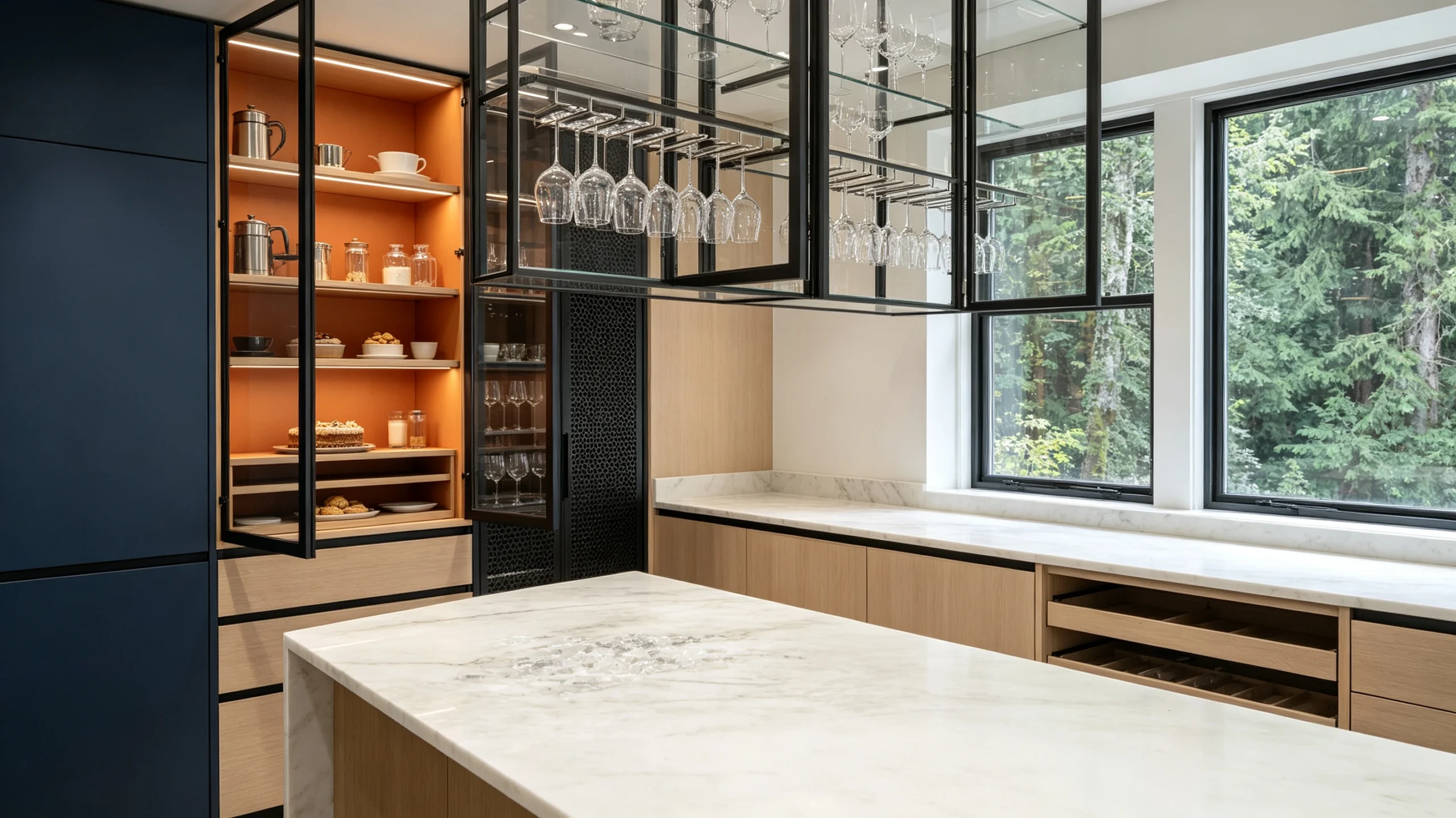 Statuario Super Extra Rq Marble Butler Pantry