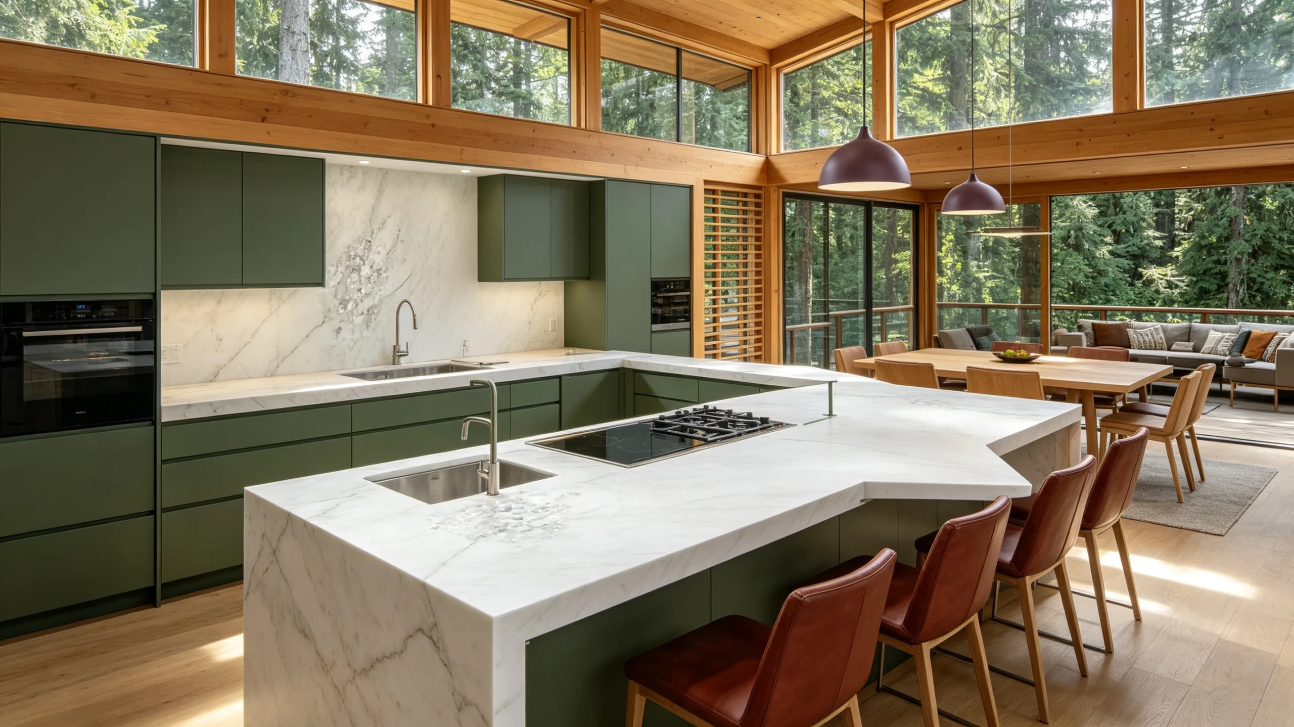 Statuario Super Extra Rq Marble Kitchen Island