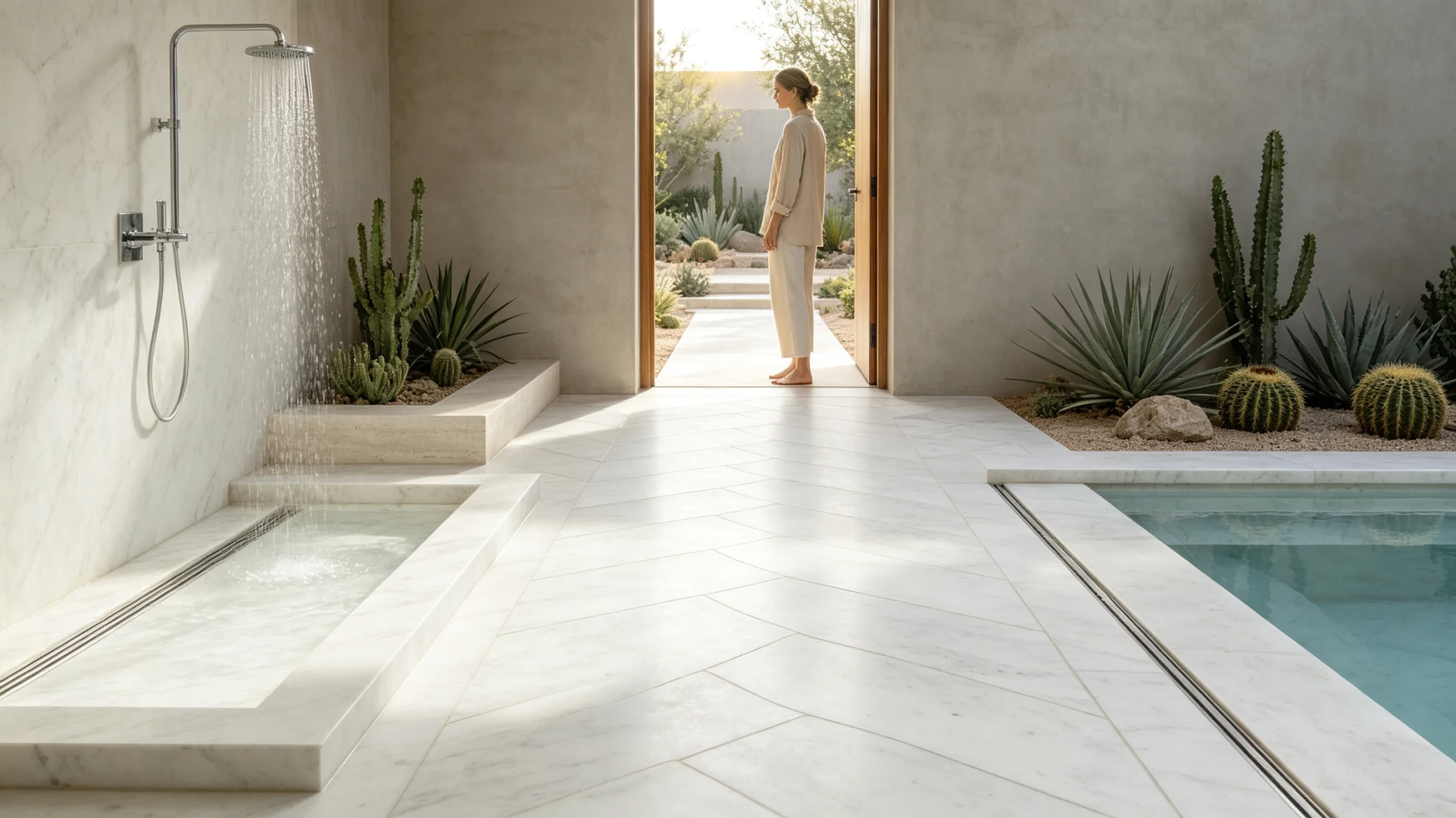 Valentino Zucchi Stones Marble Bathroom Floor