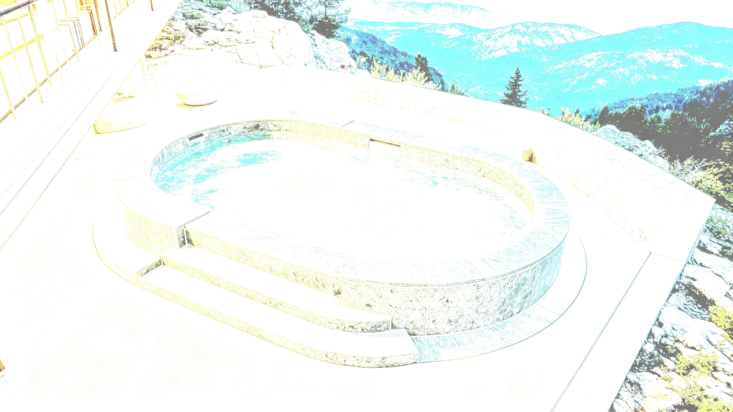 Verde Olio Rq Marble Hot-tub Surround