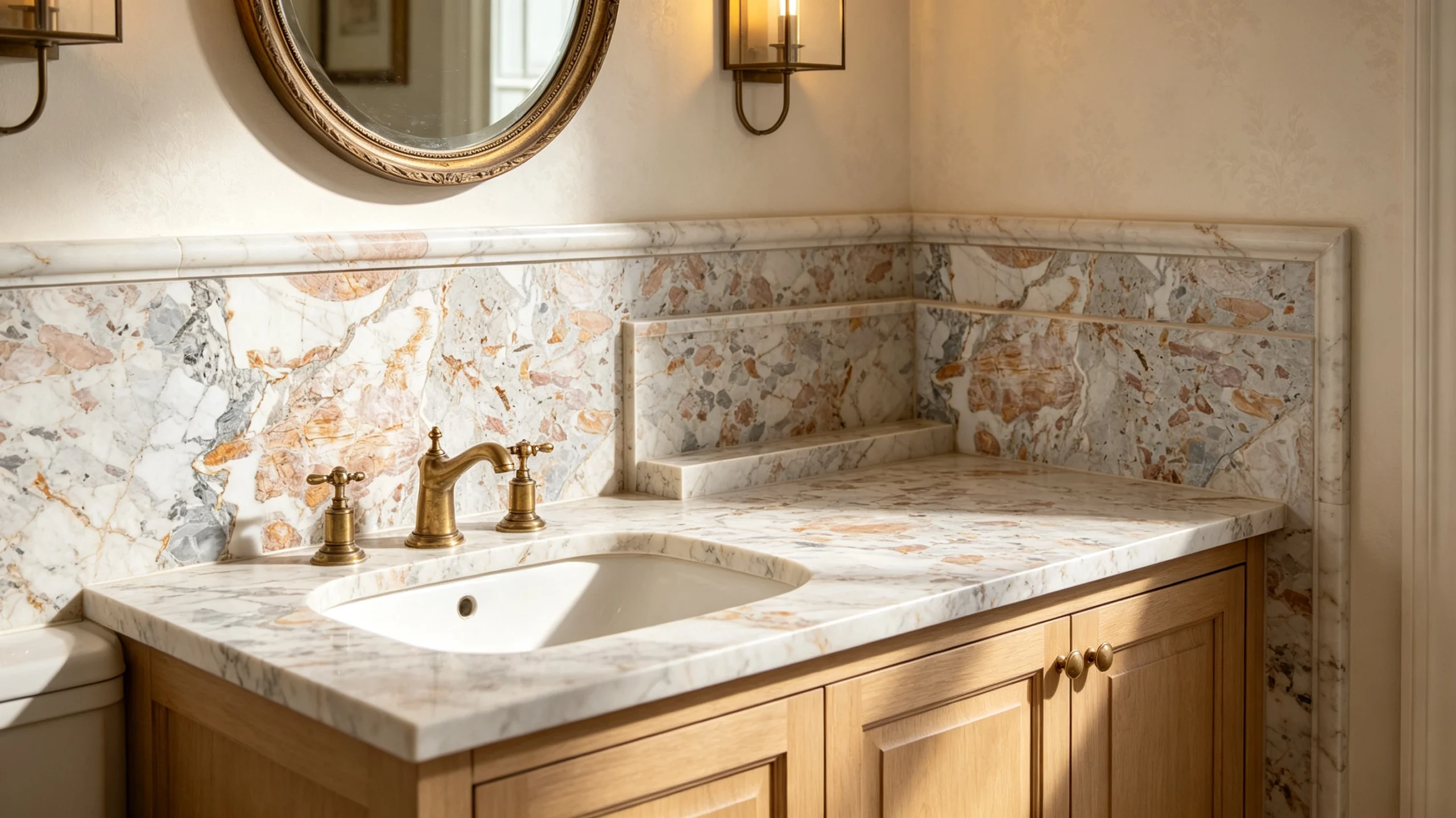 Сeppo Di Vagli Rq Marble Bathroom Backsplash
